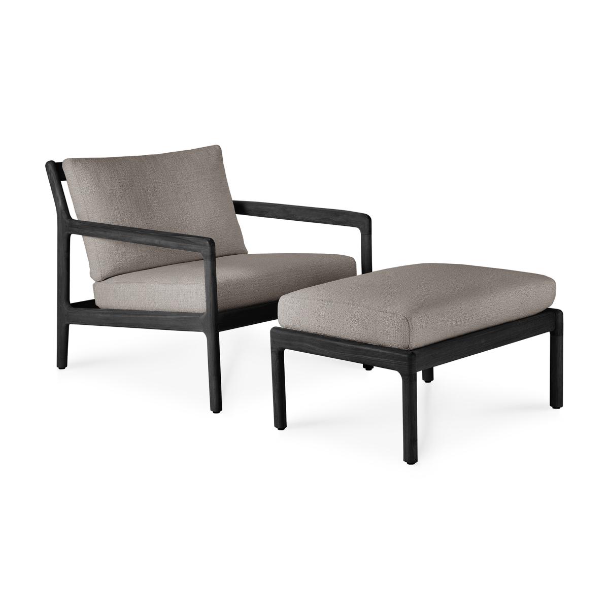 Ethnicraft Jack outdoor footstool black stained teak Mocha – image 4