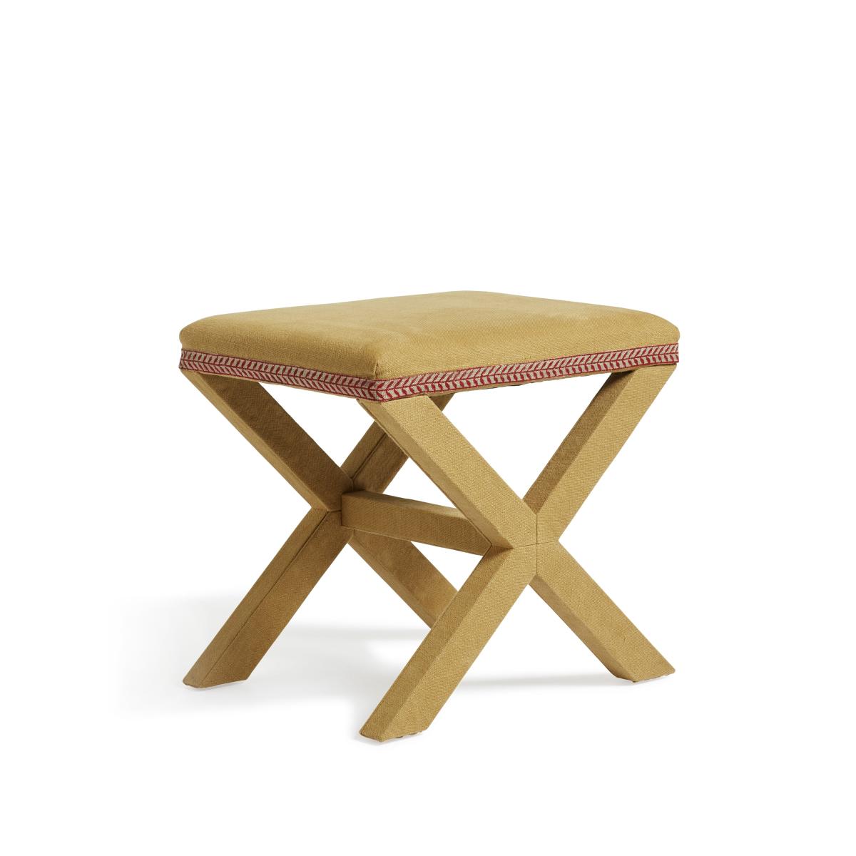 OKA, Vaquero Linen Stool - Dijon, Footstool – image 2