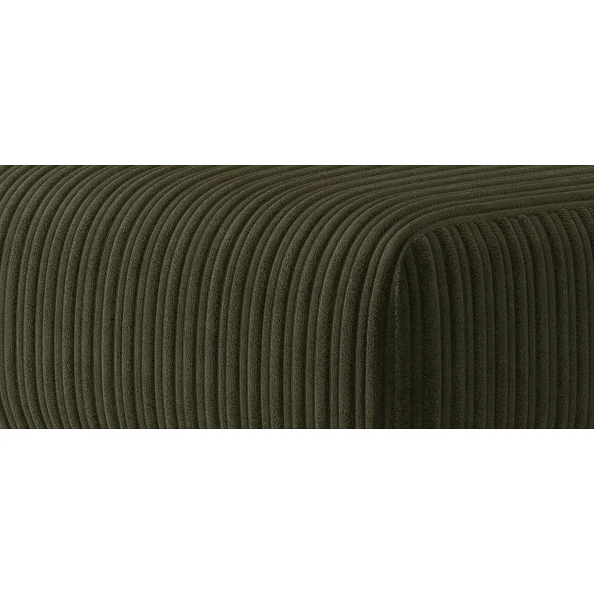 Milan Moss Green Fabric Footstool – image 7