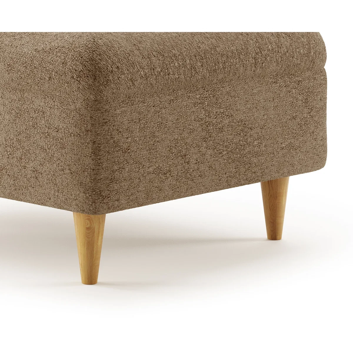 Capri Caramel Fabric Footstool – image 5