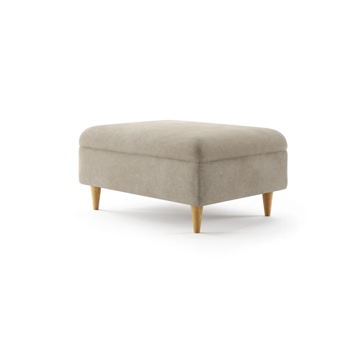 Capri Linen Chenille Fabric Footstool – image 2