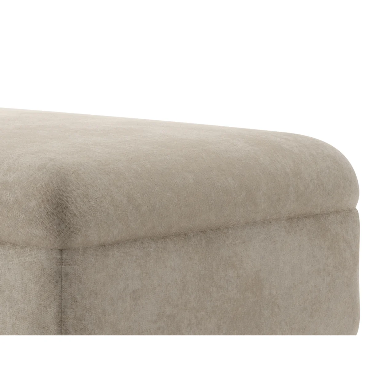 Capri Linen Chenille Fabric Footstool – image 4