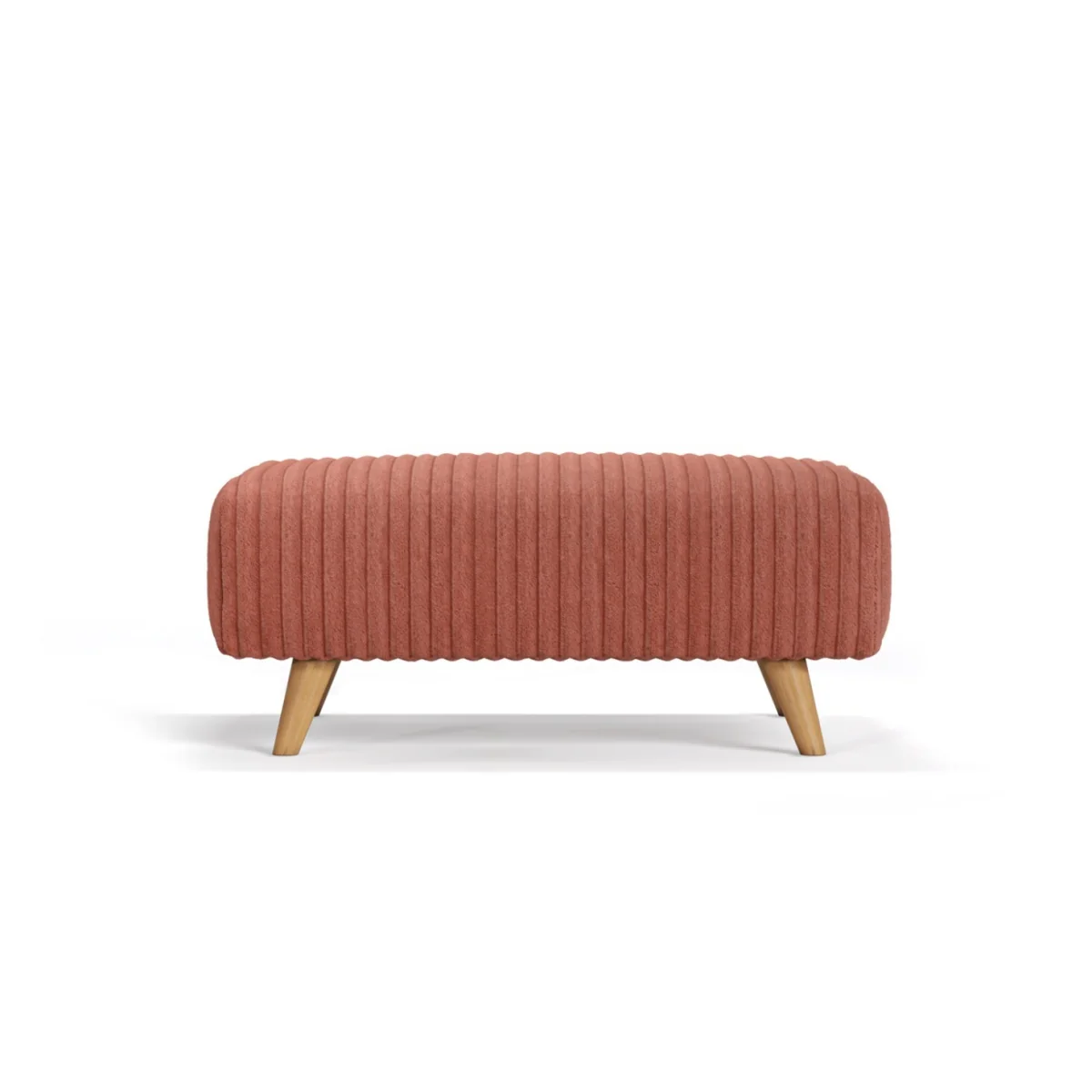 Milan Russet Fabric Footstool – image 2