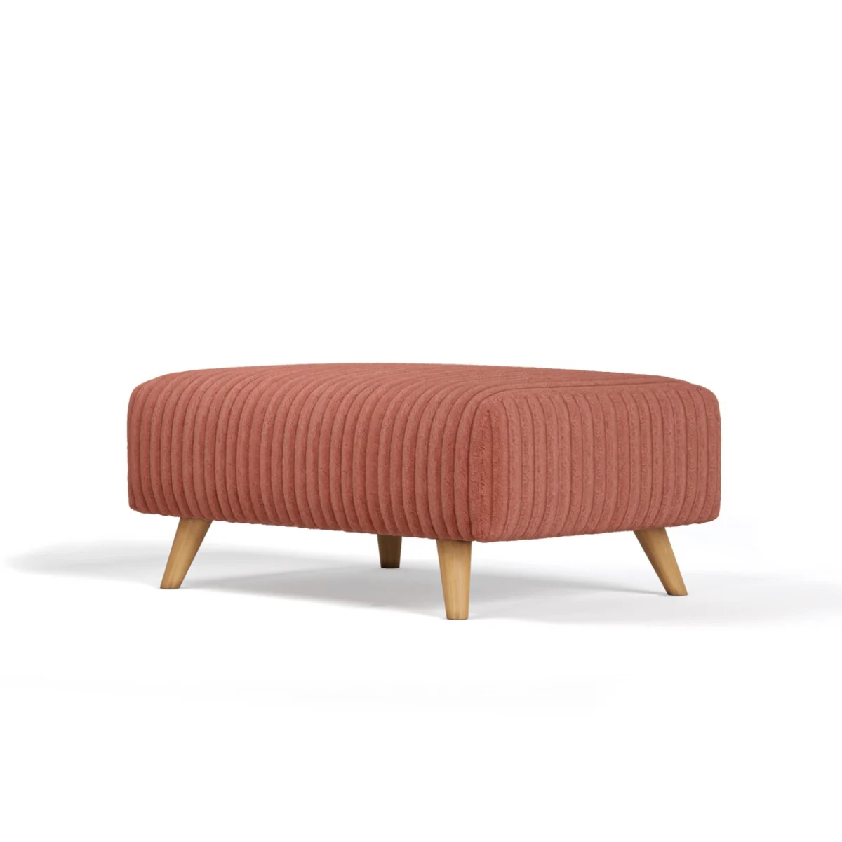 Milan Russet Fabric Footstool – image 3