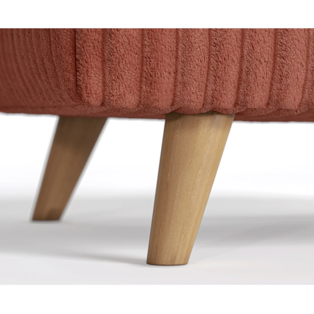 Milan Russet Fabric Footstool – image 4