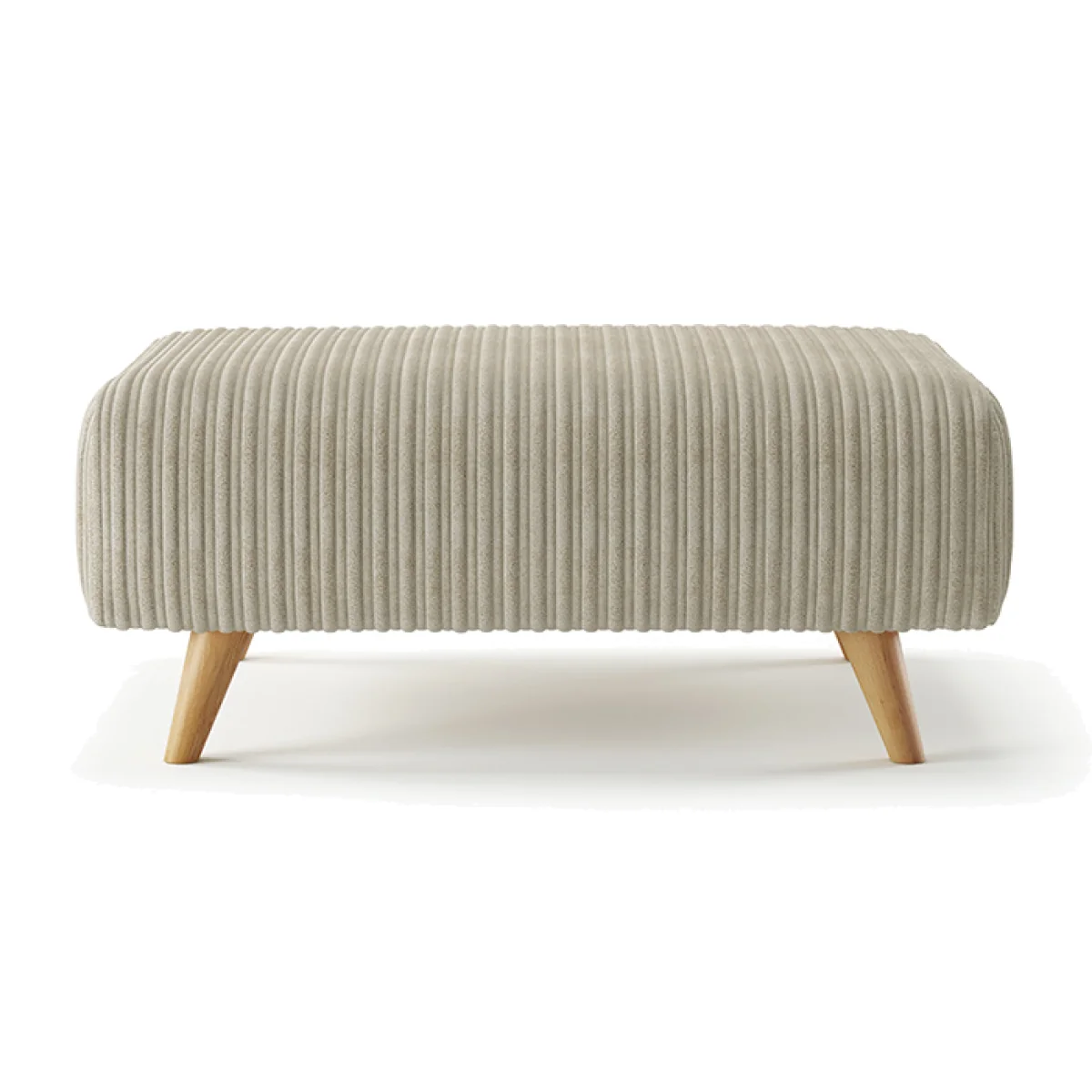 Milan Stone Fabric Footstool – image 1