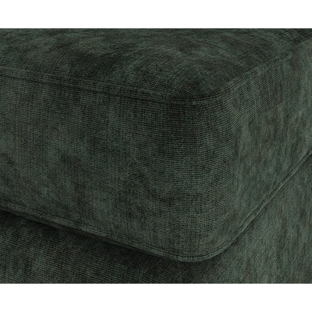 Naples Emerald Velvet Footstool – image 4