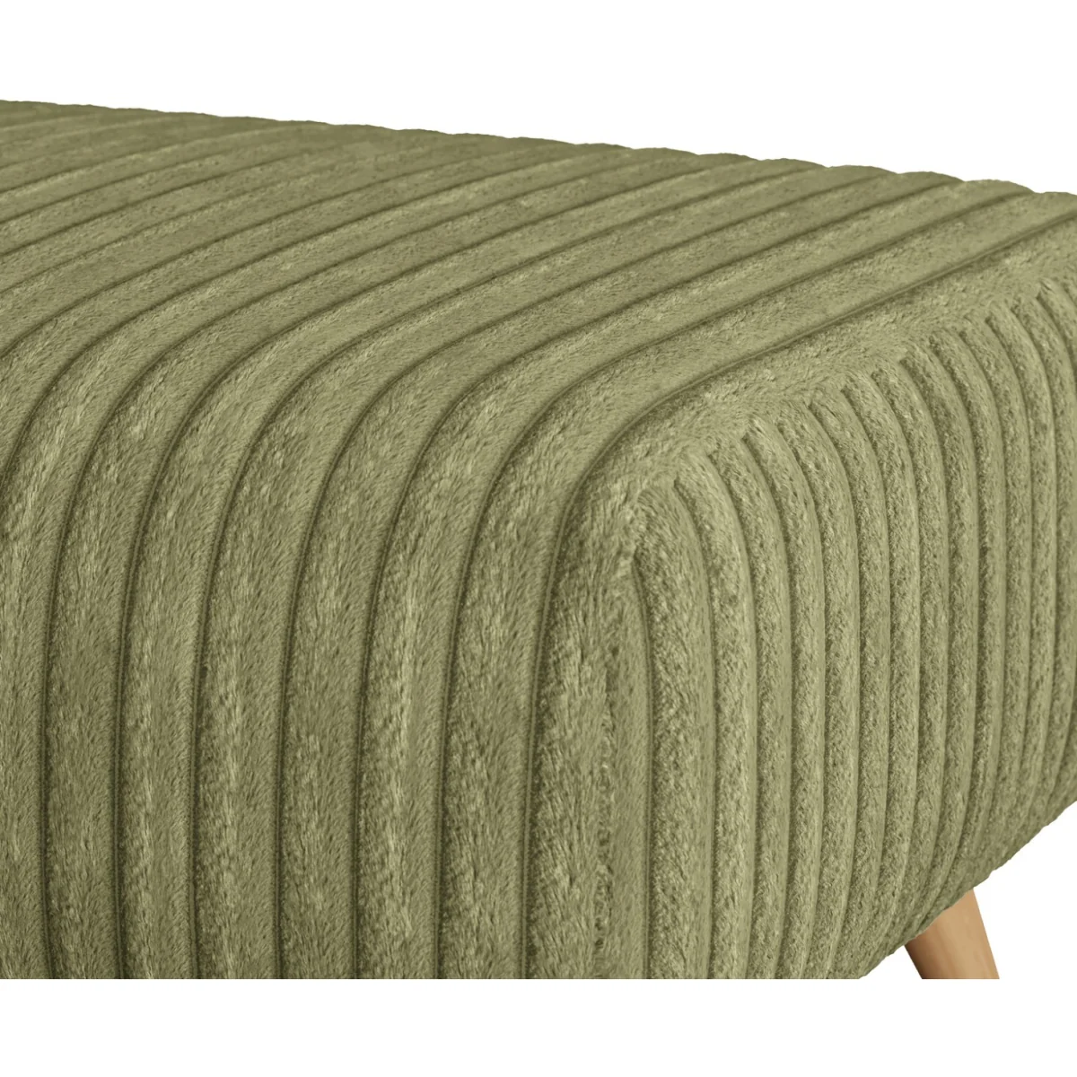 Milan Fern Green Fabric Footstool – image 4
