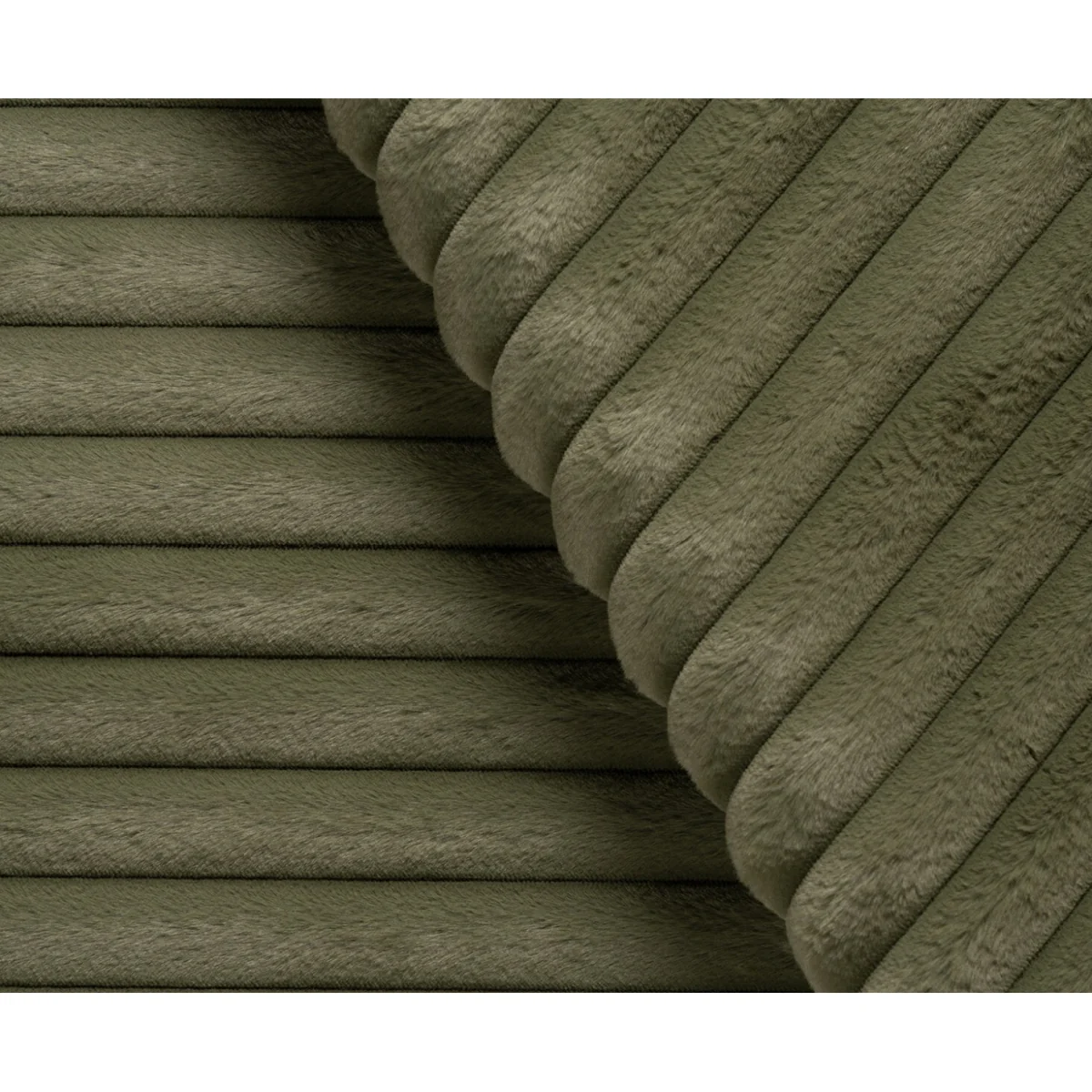 Milan Fern Green Fabric Footstool – image 6