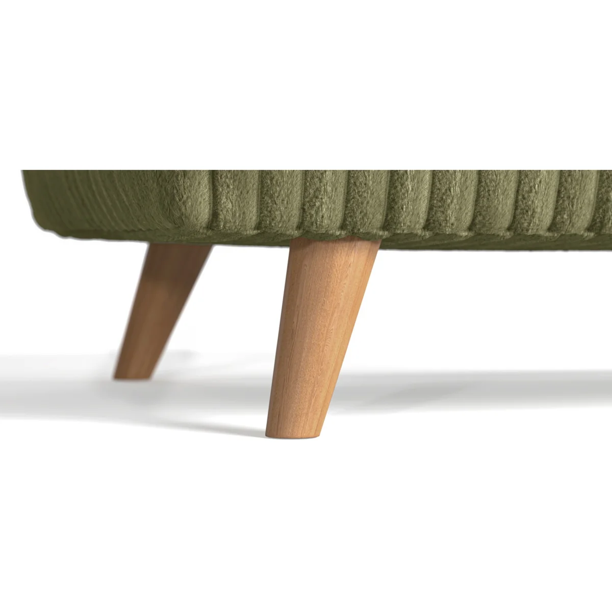 Milan Fern Green Fabric Footstool – image 9