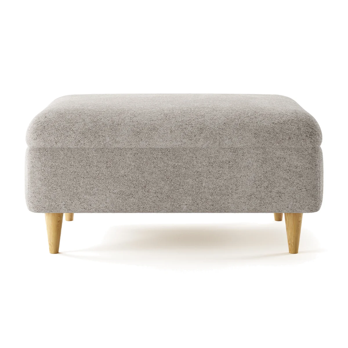 Capri Cloud Boucle Fabric Footstool – image 1