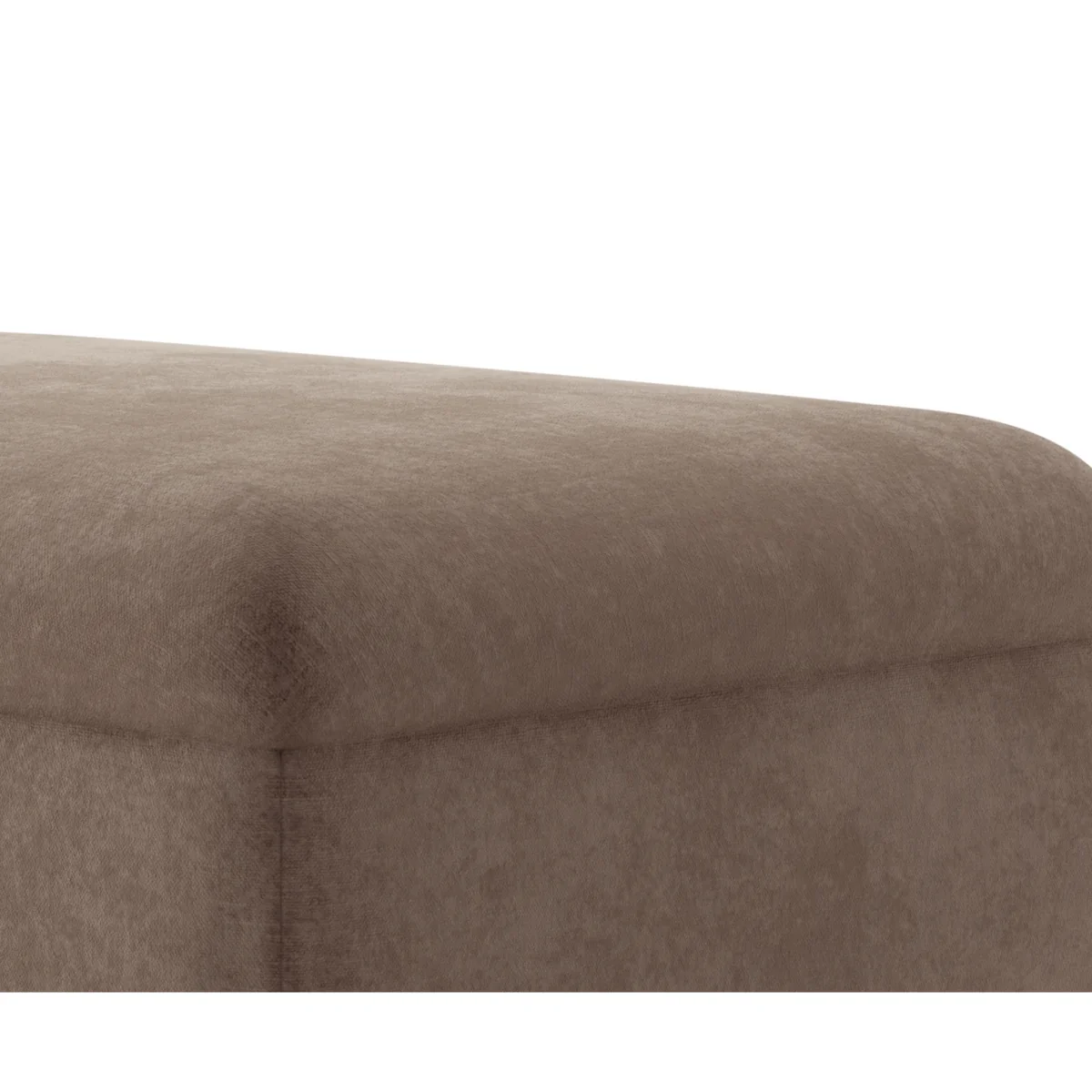 Capri Latte Chenille Fabric Footstool – image 3