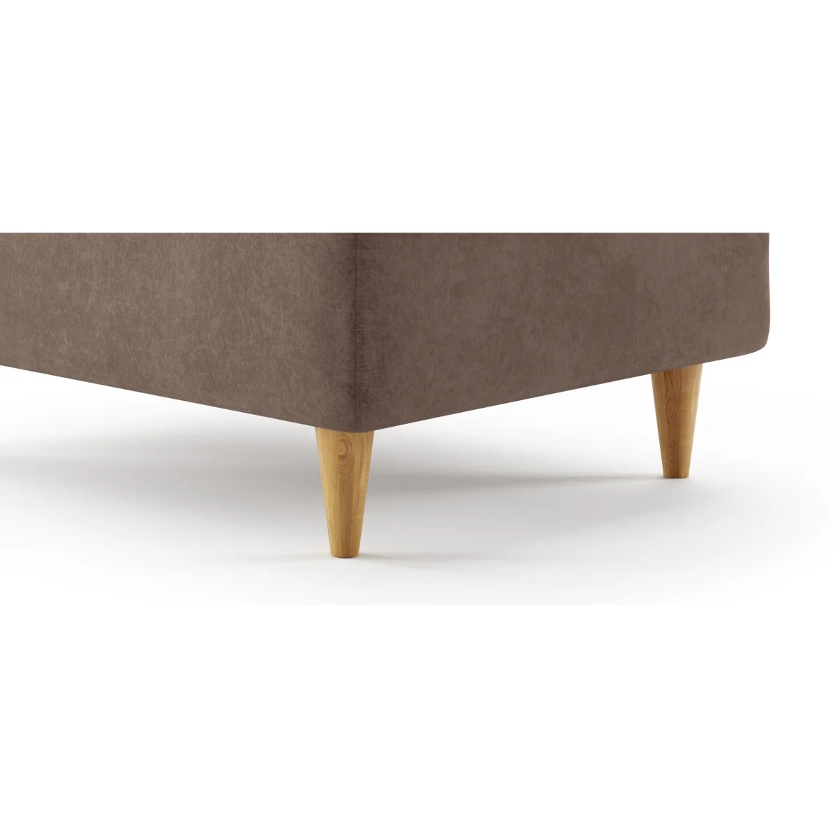 Capri Latte Chenille Fabric Footstool – image 6