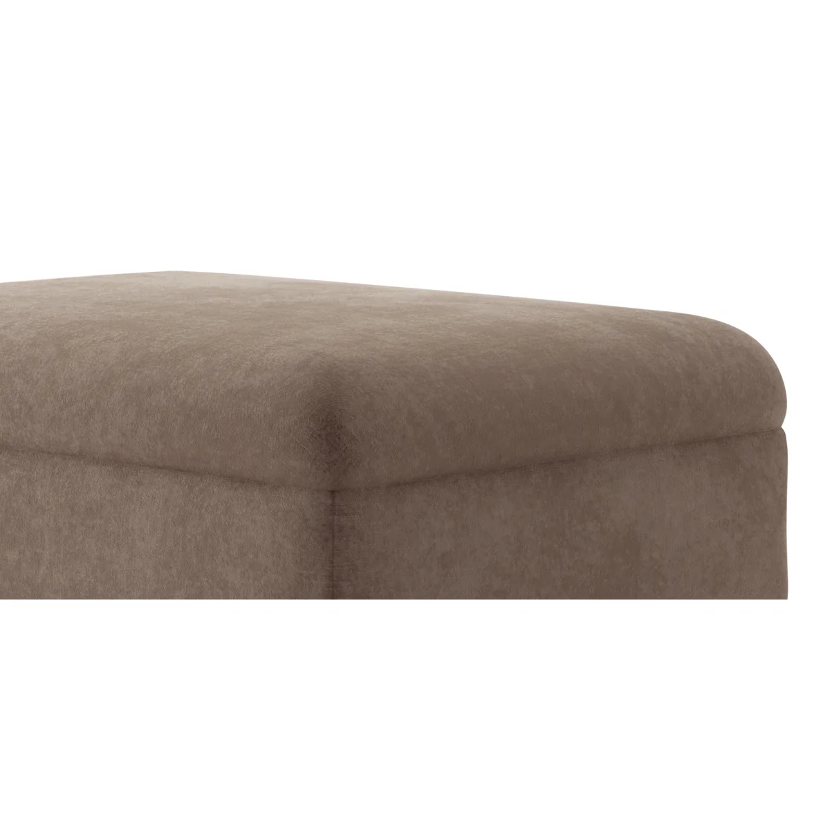 Capri Latte Chenille Fabric Footstool – image 7