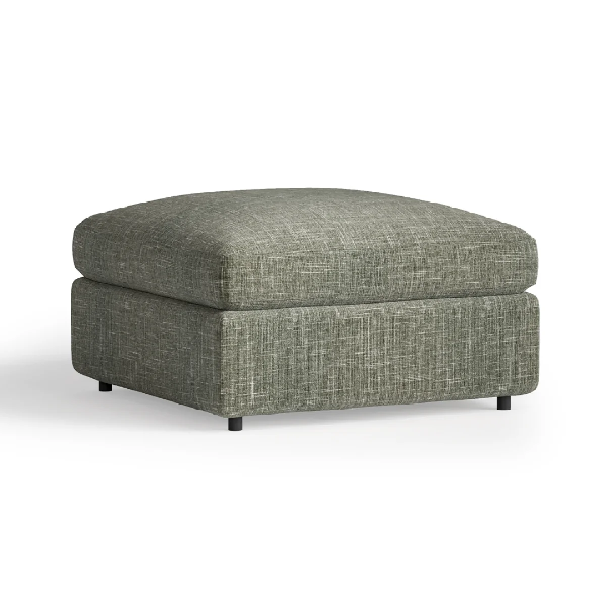 Sorrento Forest Green Fabric Footstool – image 3