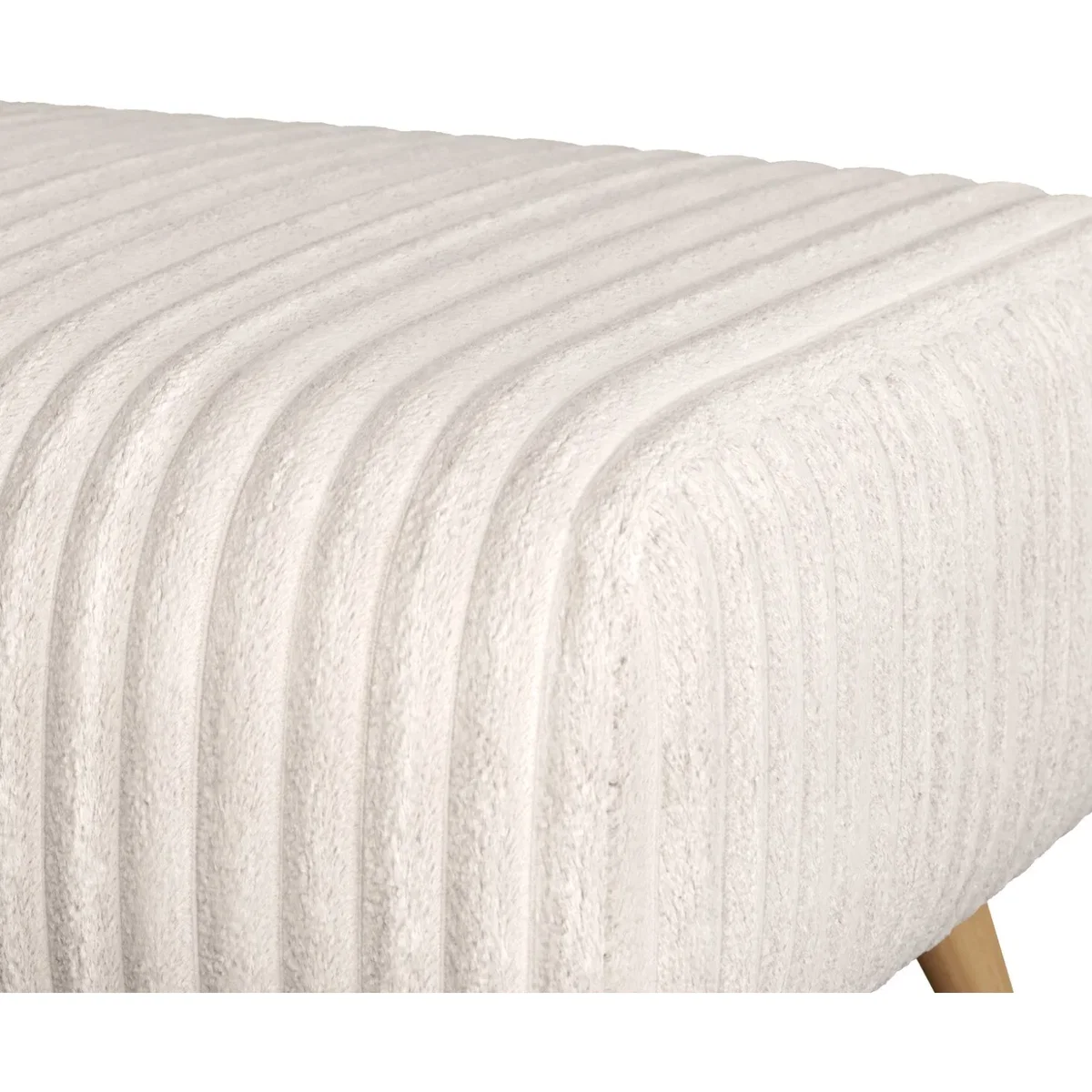Milan Natural Fabric Footstool – image 4
