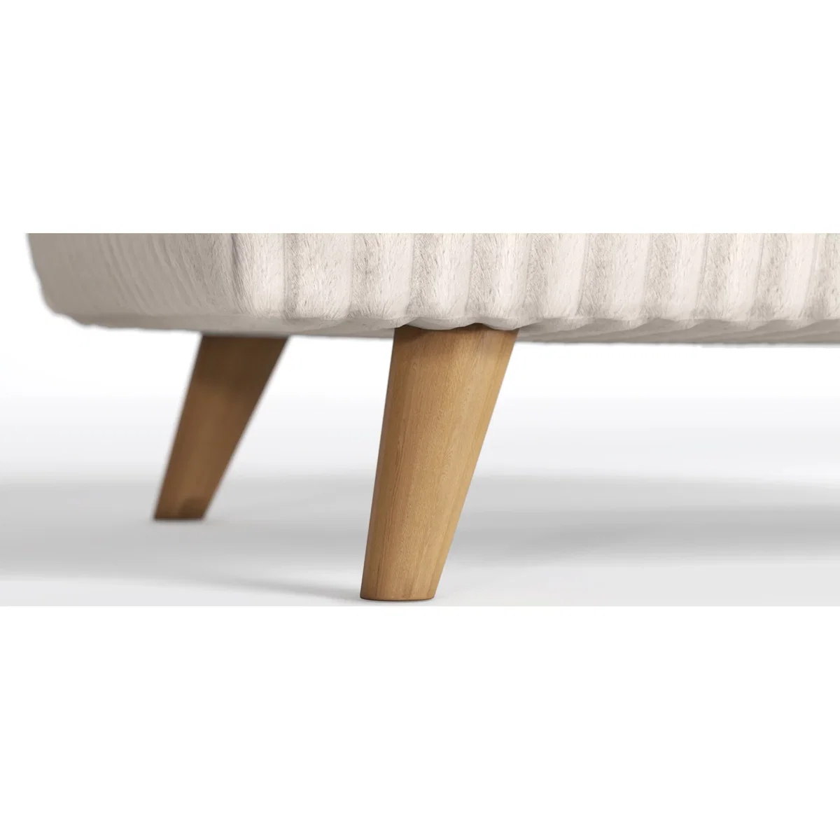 Milan Natural Fabric Footstool – image 8