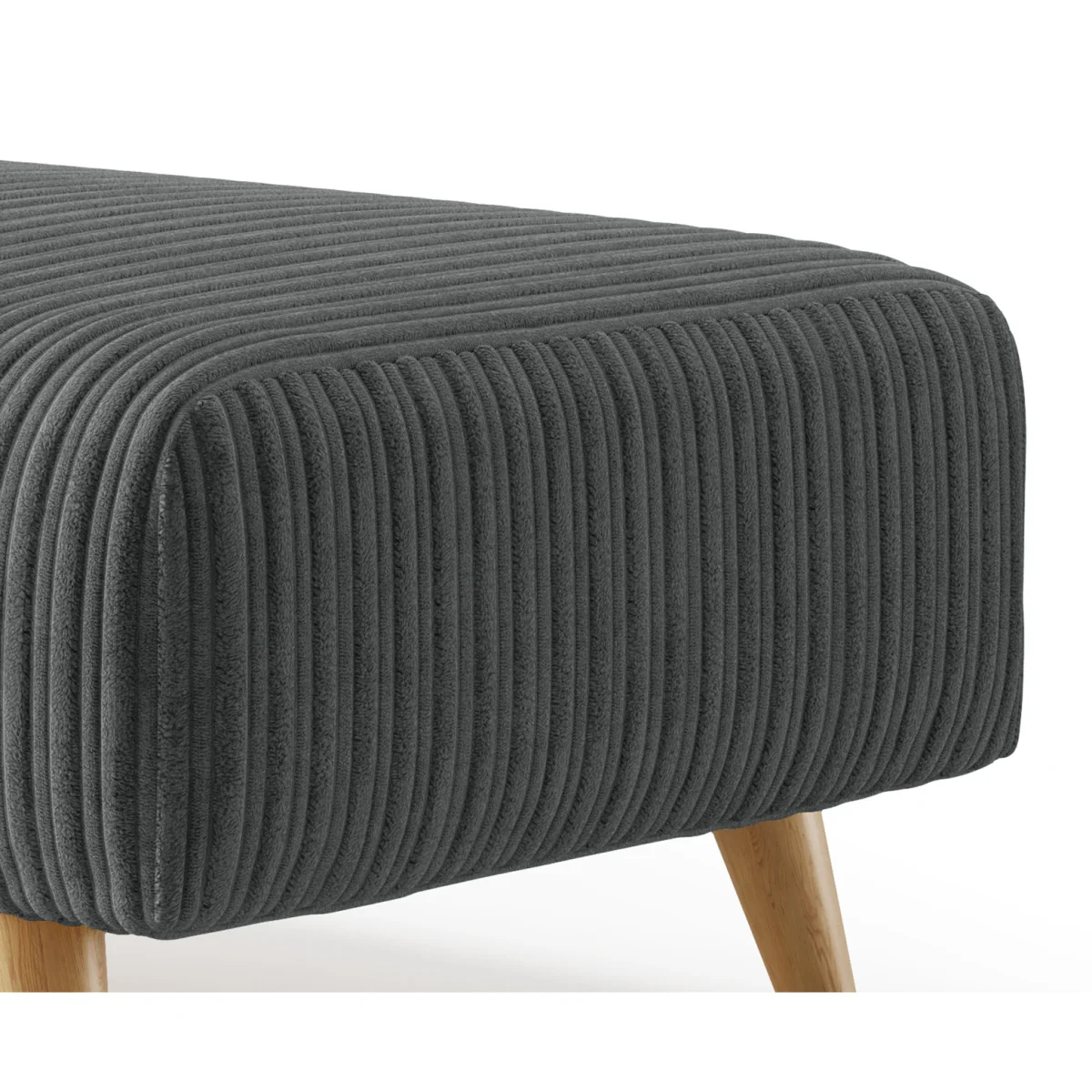 Milan Grey Fabric Footstool – image 4