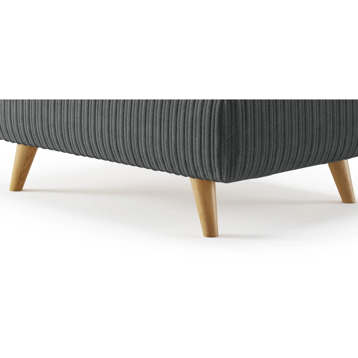 Milan Grey Fabric Footstool – image 6