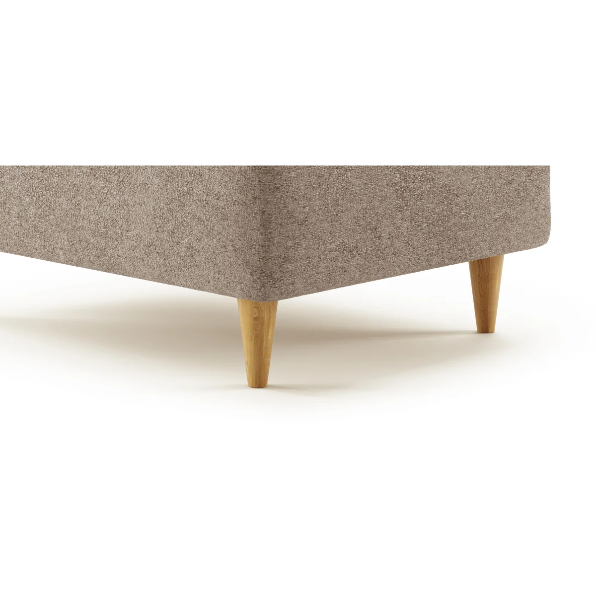 Capri Latte Boucle Fabric Footstool – image 6