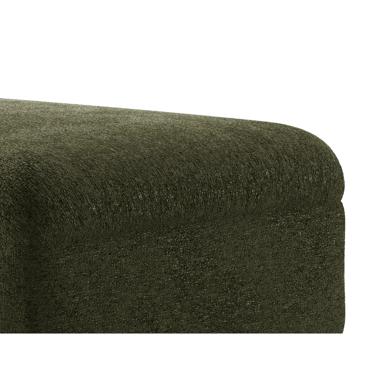 Capri Emerald Boucle Fabric Footstool – image 4