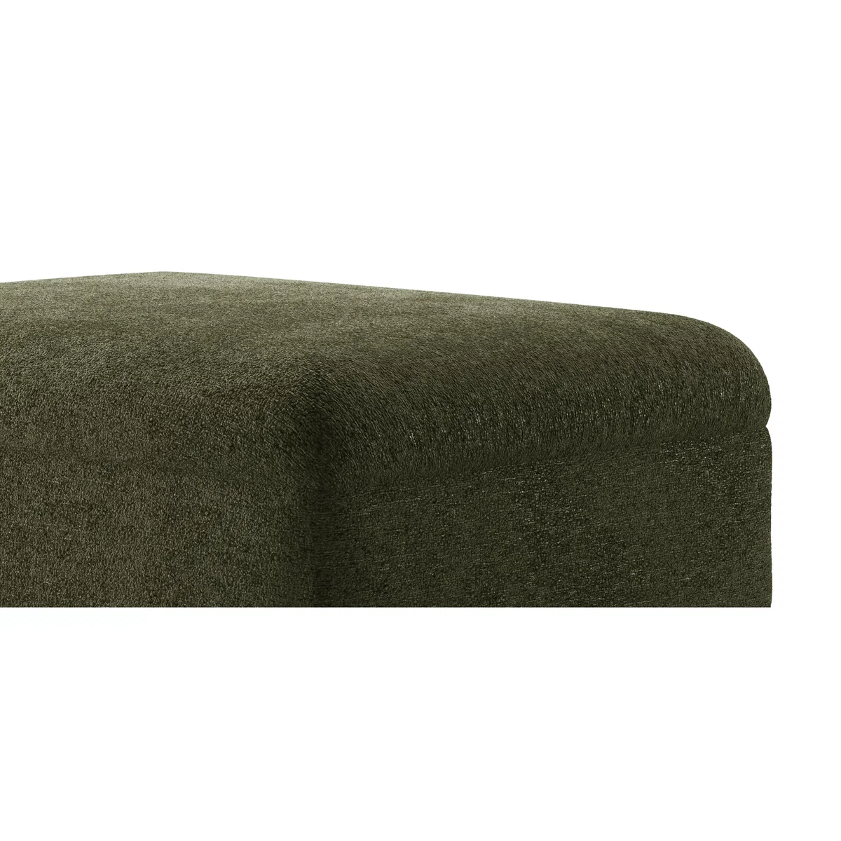 Capri Emerald Boucle Fabric Footstool – image 6