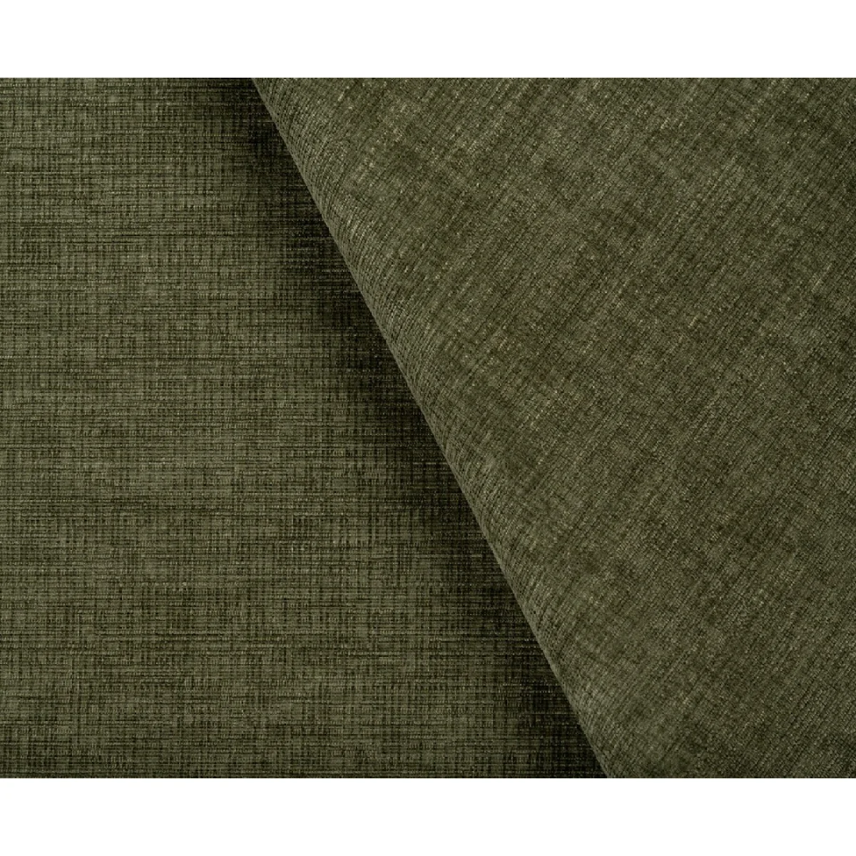 Jasper Hunter Green Chenille Fabric Footstool – image 6