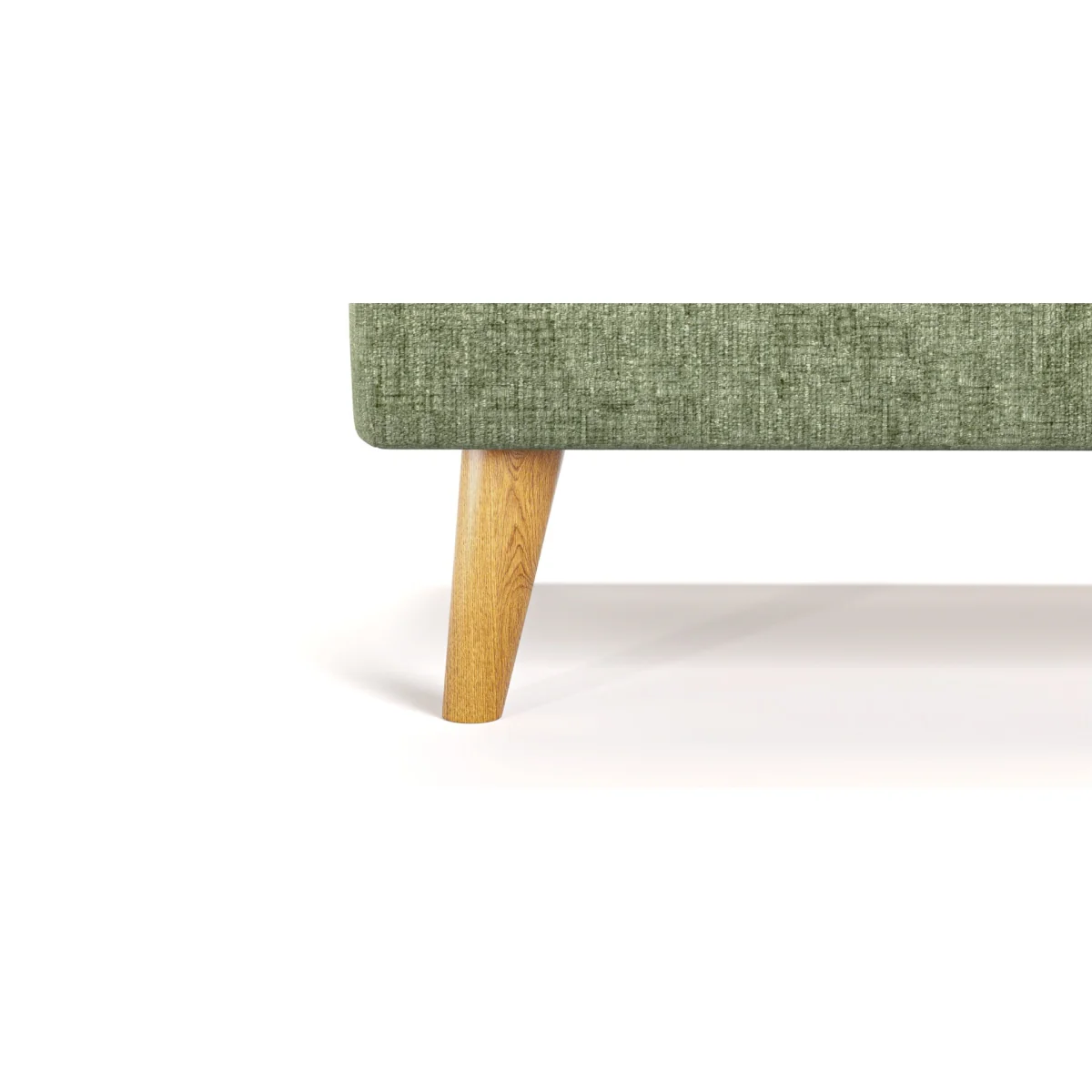 Jasper Hunter Green Chenille Fabric Footstool – image 8