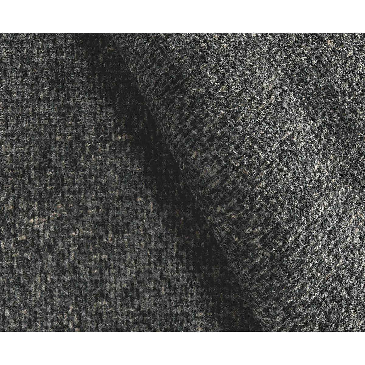 Jasper Charcoal Chenille Fabric Footstool – image 5
