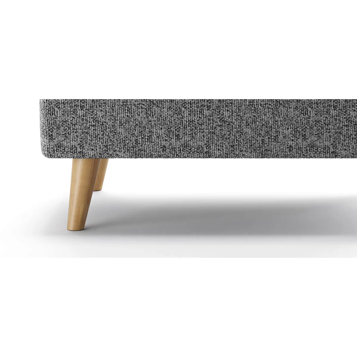 Jasper Charcoal Chenille Fabric Footstool – image 6