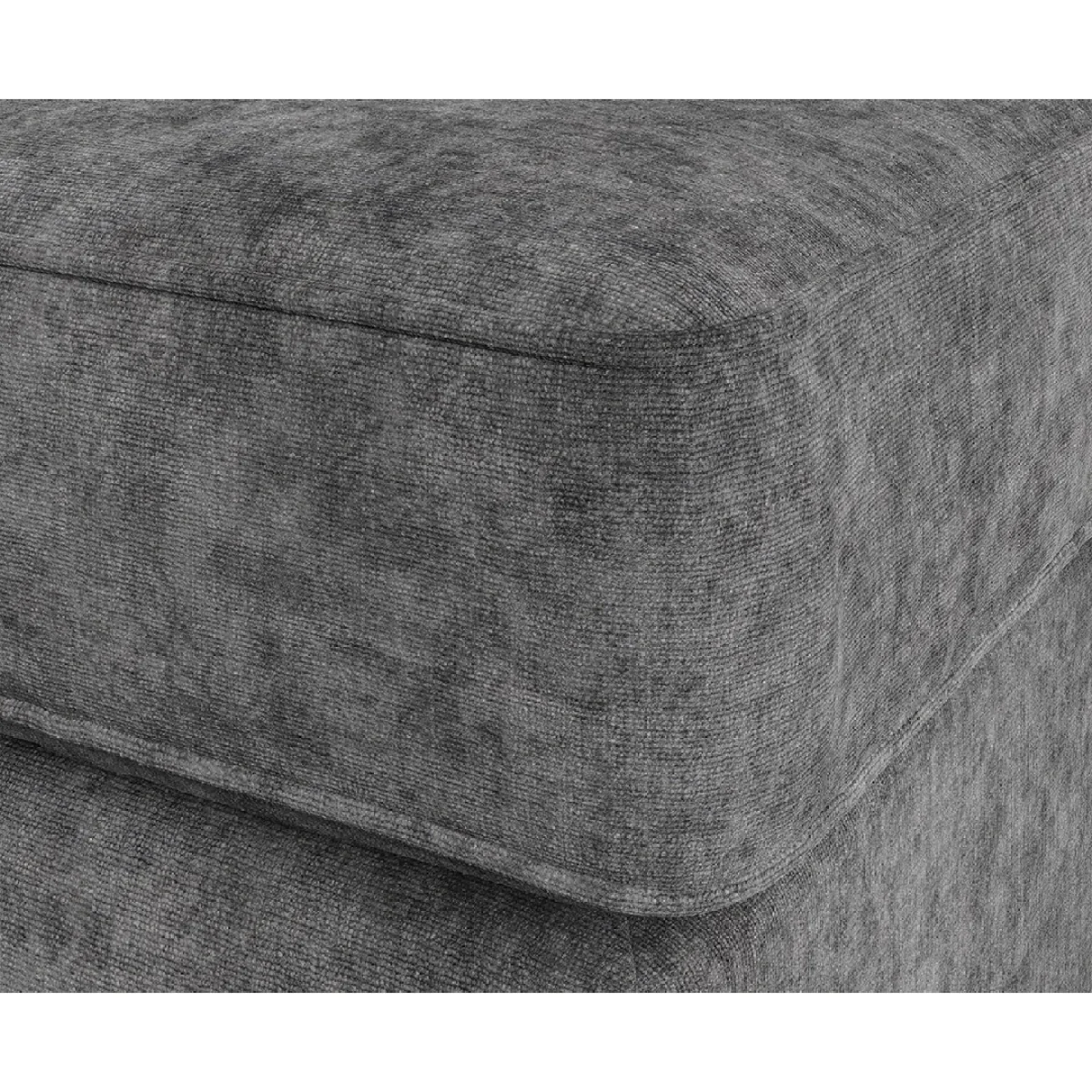 Naples Grey Velvet Footstool – image 4