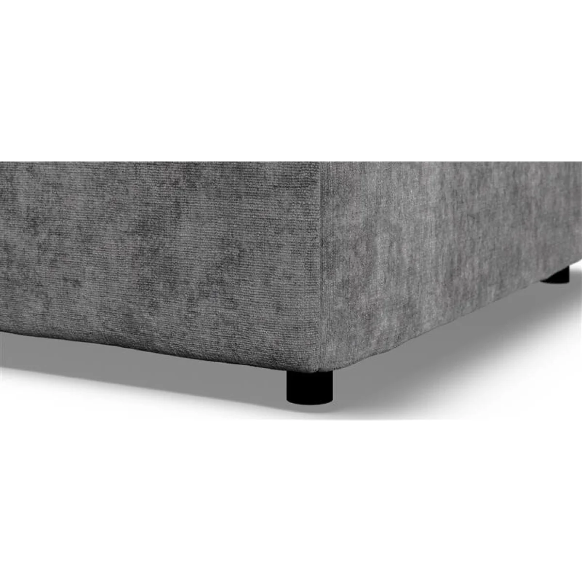 Naples Grey Velvet Footstool – image 7