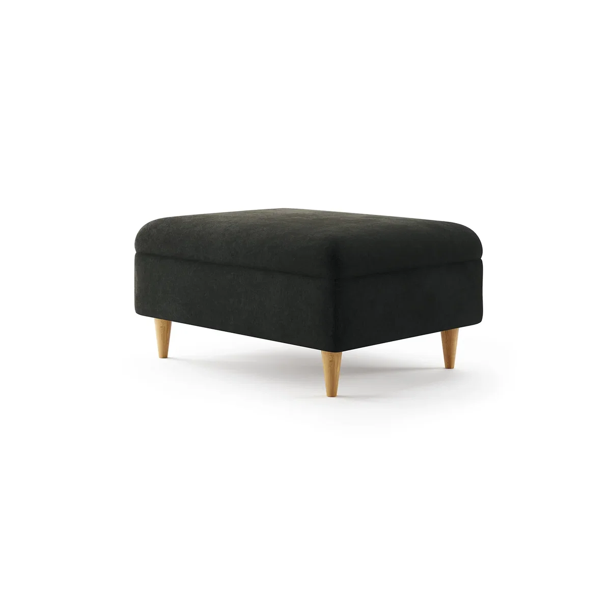 Capri Anthracite Chenille Fabric Footstool – image 2