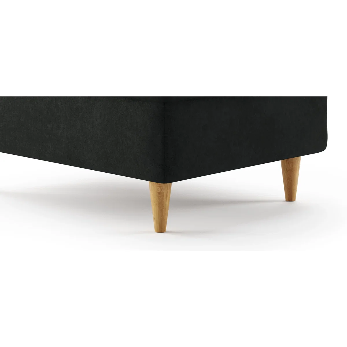 Capri Anthracite Chenille Fabric Footstool – image 5