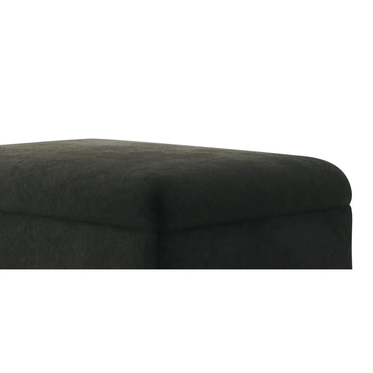 Capri Anthracite Chenille Fabric Footstool – image 7