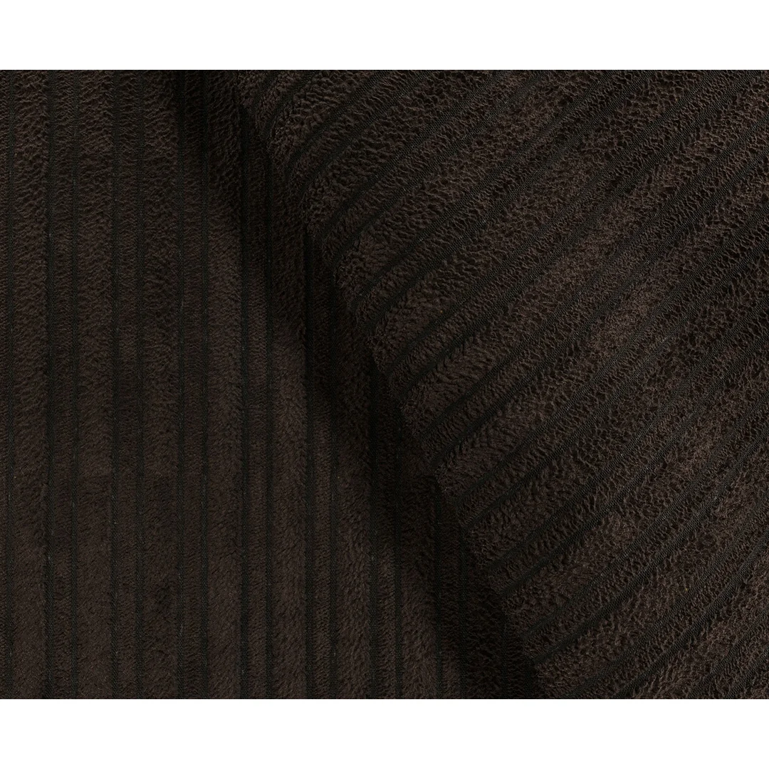 Milan Chocolate Fabric Footstool – image 3