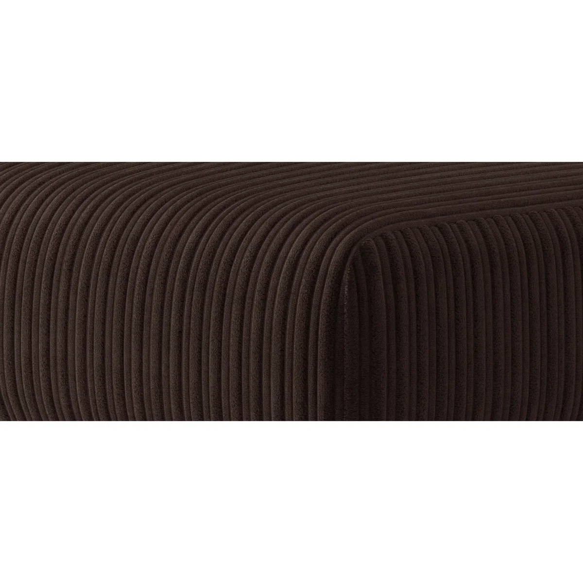 Milan Chocolate Fabric Footstool – image 5