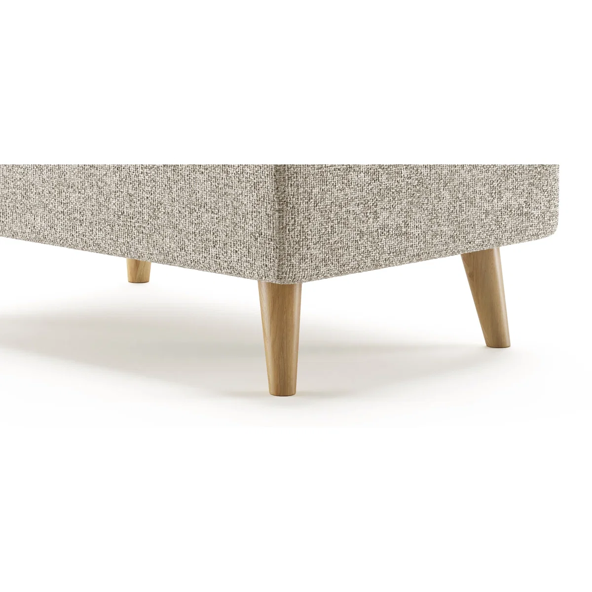 Jasper Natural Chenille Fabric Footstool – image 5