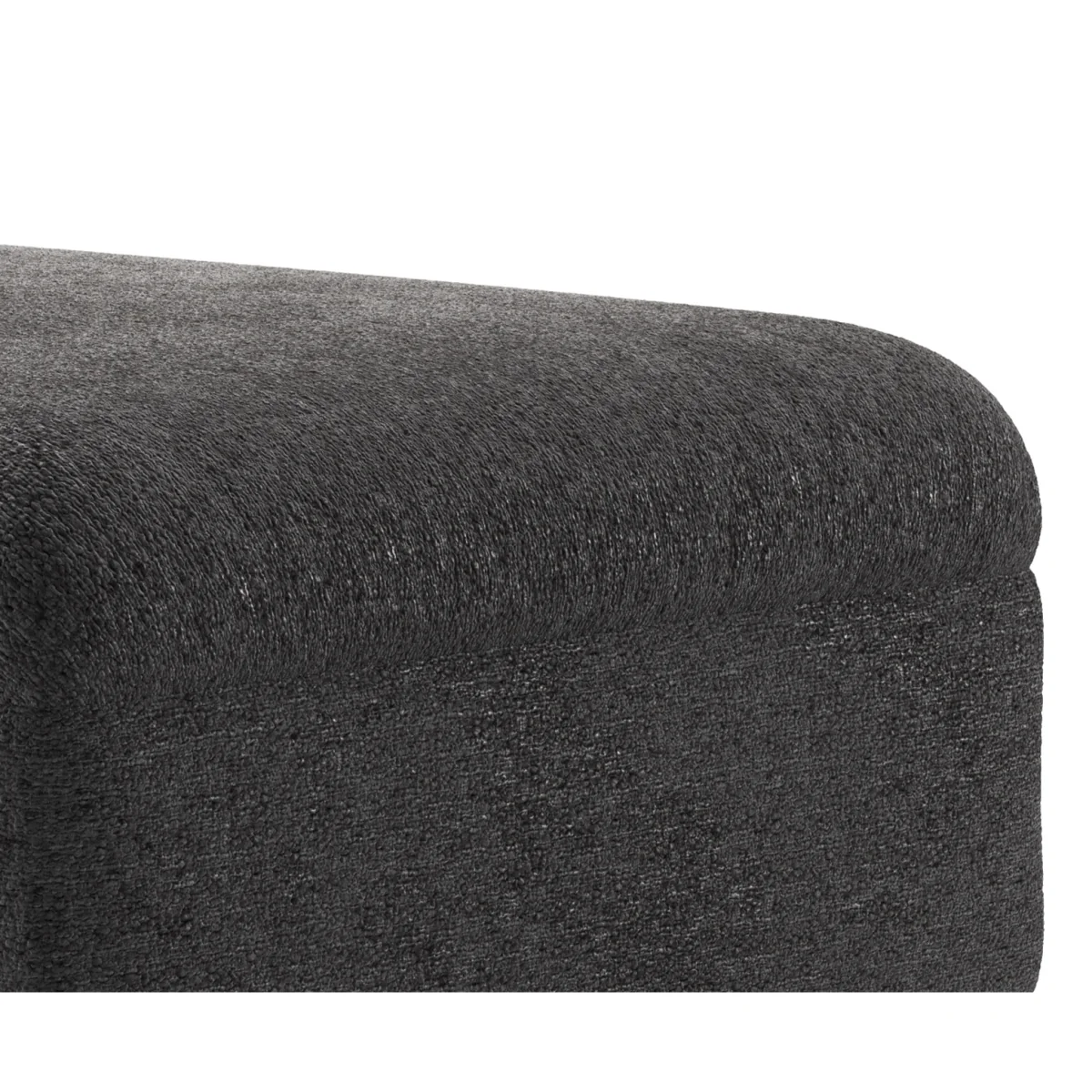 Capri Midnight Boucle Fabric Footstool – image 4