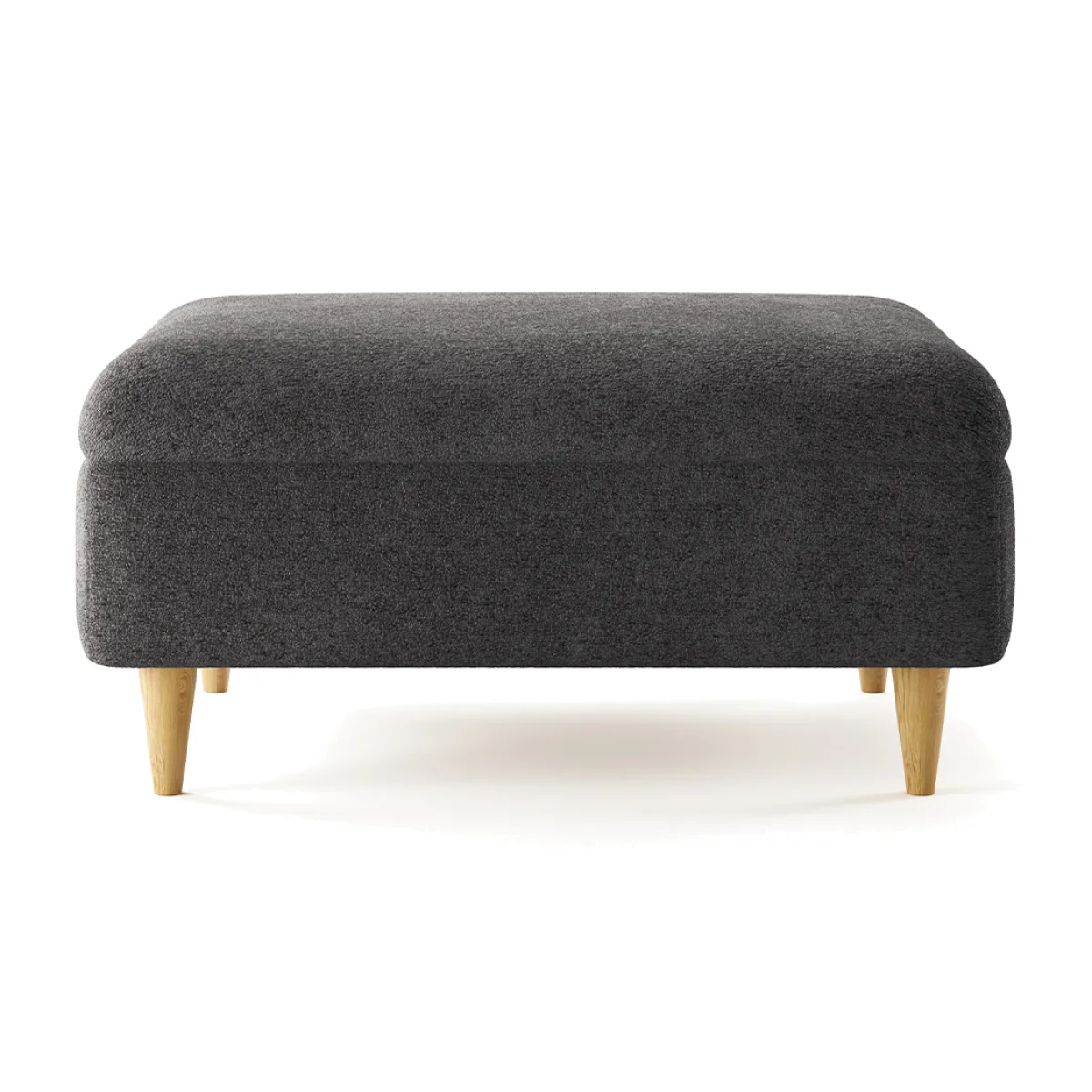 Capri Midnight Boucle Fabric Footstool – image 1