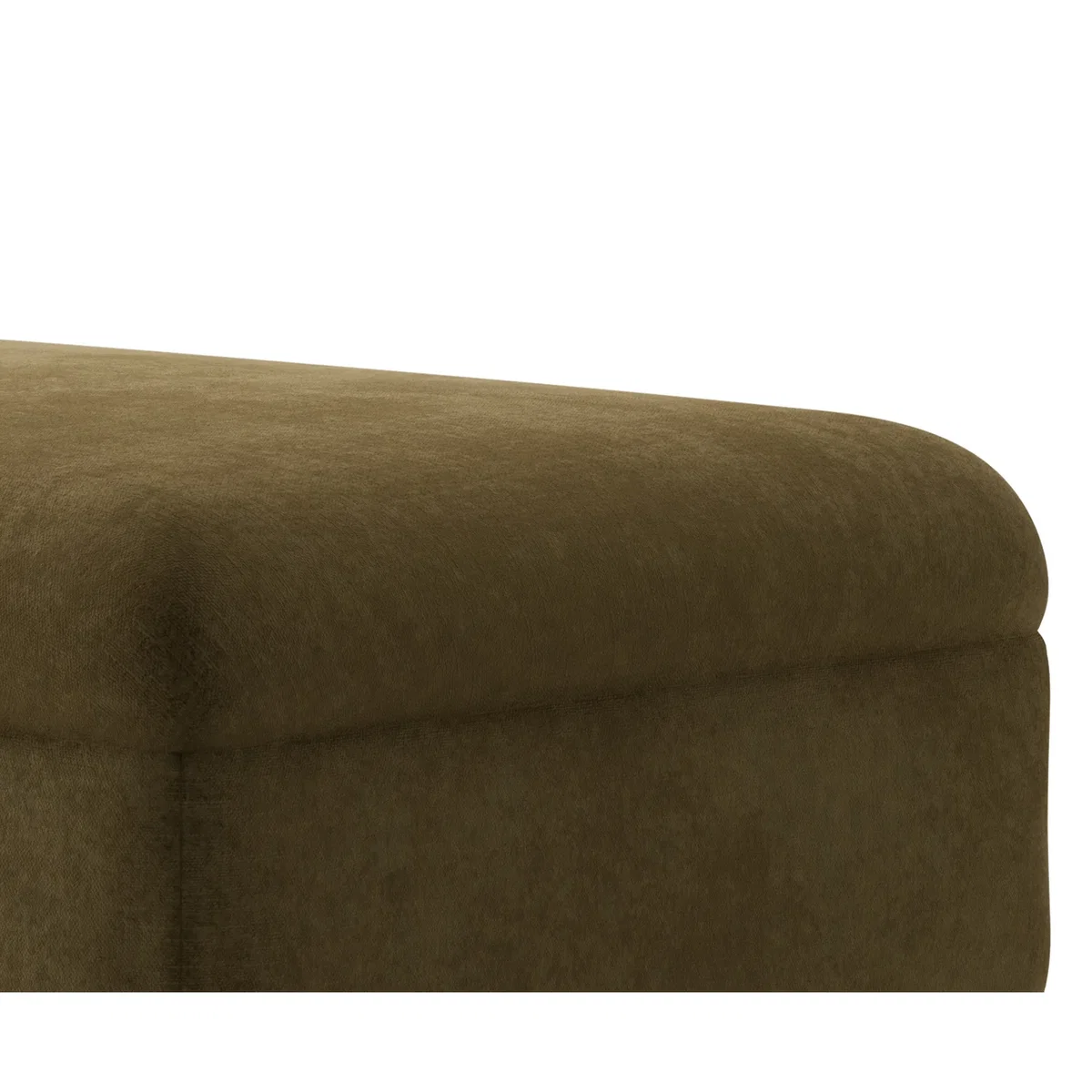 Capri Sage Chenille Fabric Footstool – image 4