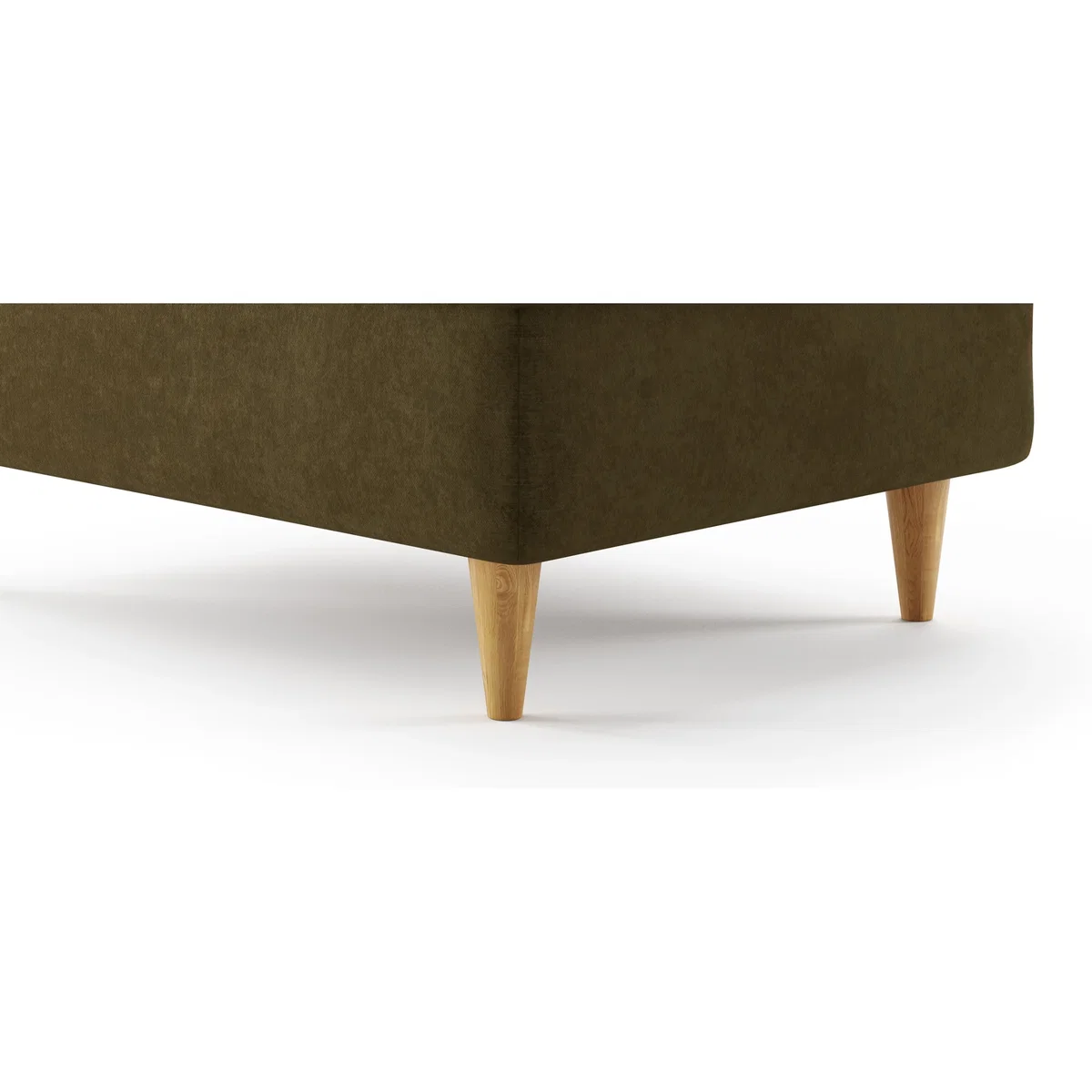 Capri Sage Chenille Fabric Footstool – image 6