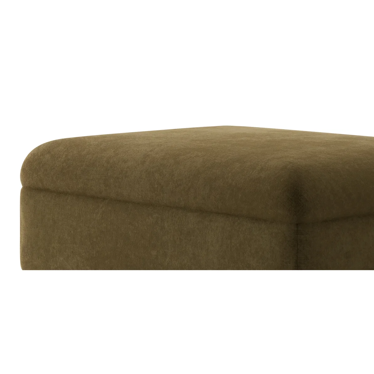 Capri Sage Chenille Fabric Footstool – image 7