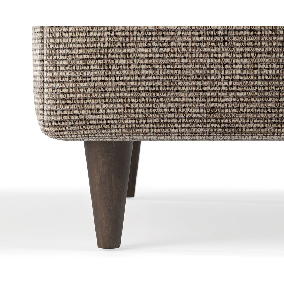 Capri Mushroom Fabric Footstool – image 5