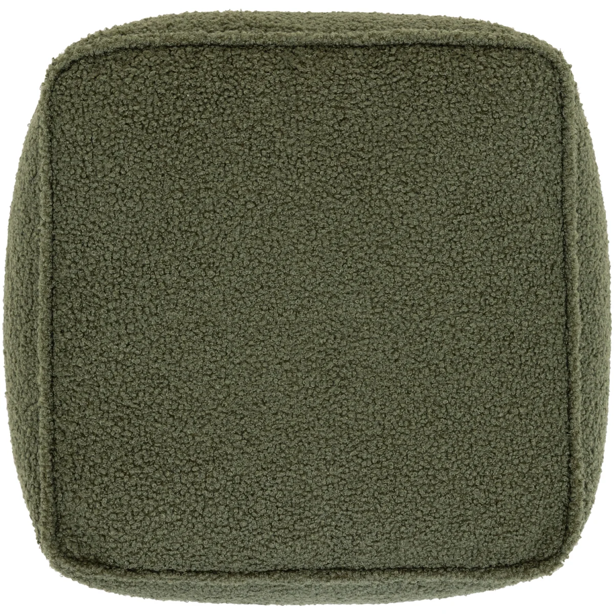 icon Amara Boucle Square Footstool Bean Bag, Olive - Olive – image 5
