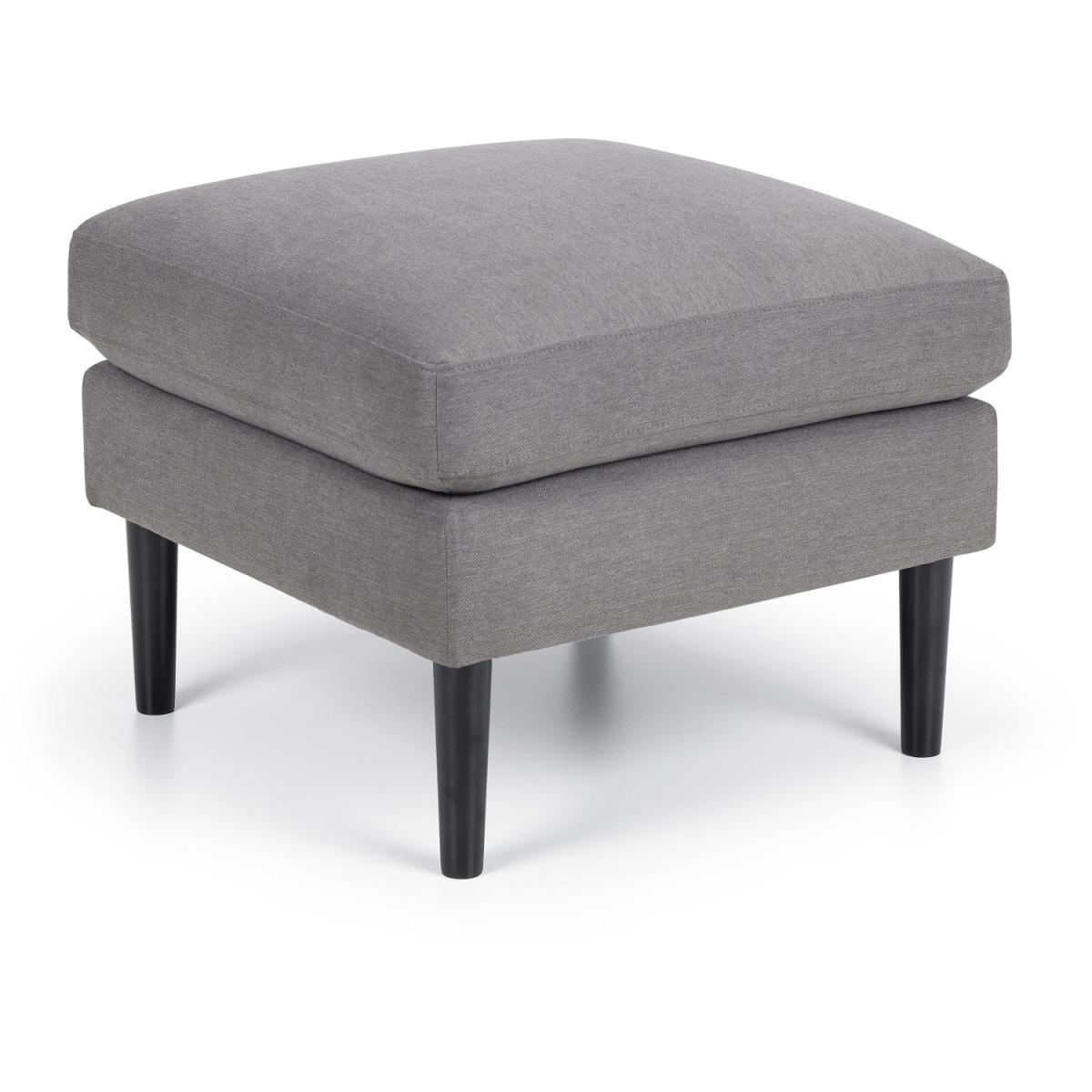 Monza Footstool - Grey Linen / Linen – image 2
