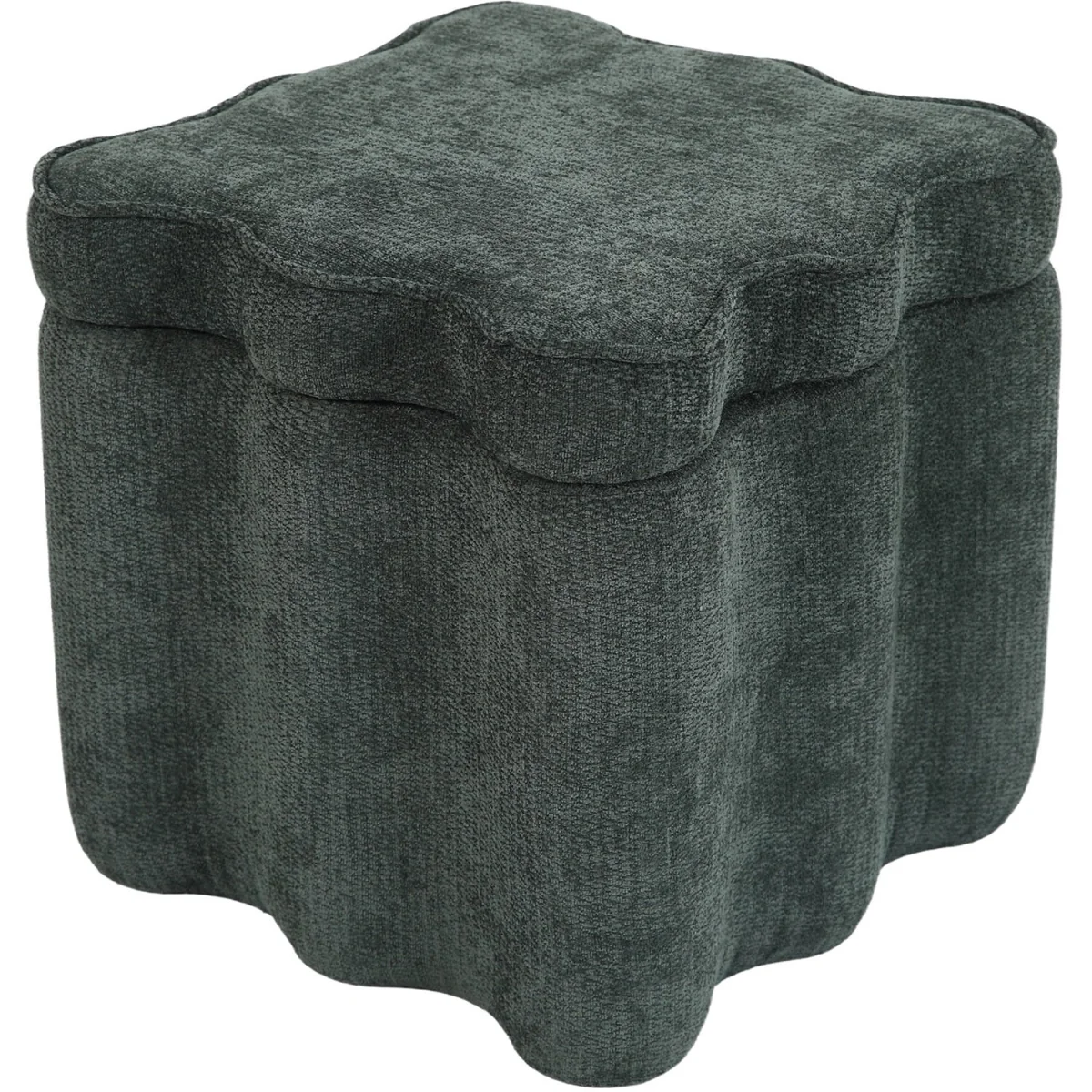Wavy Storage Ottoman - Green – image 3