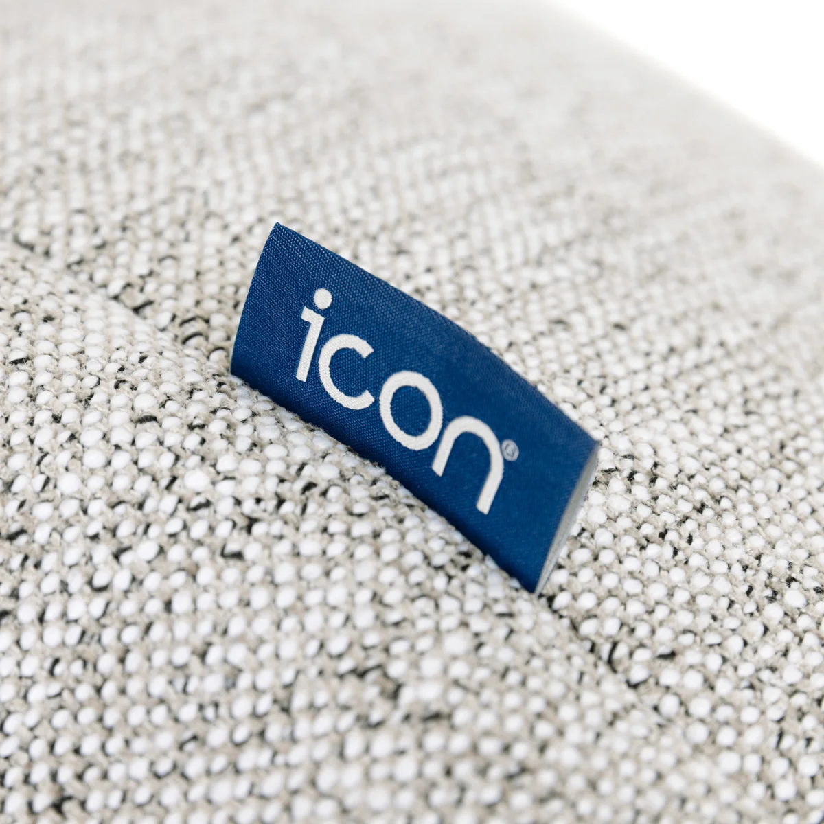 icon Woven Milano Round Footstool Bean Bag, Natural - Natural – image 7