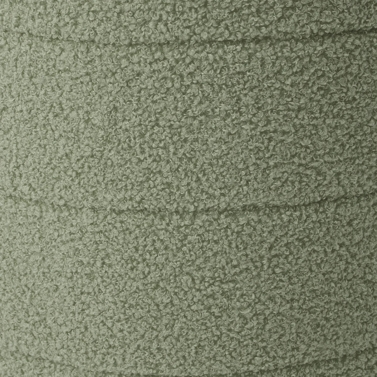 Soft Round Teddy Fleece Footstool - Green – image 5