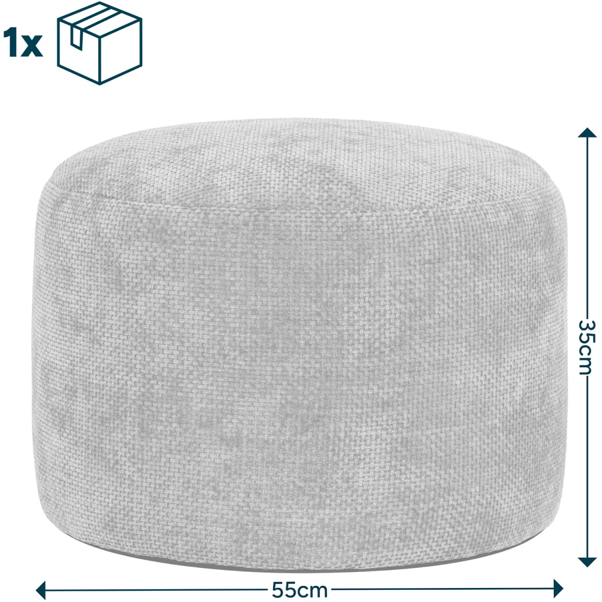 icon Milano Woven Chenille Footstool, Gold - Gold – image 3
